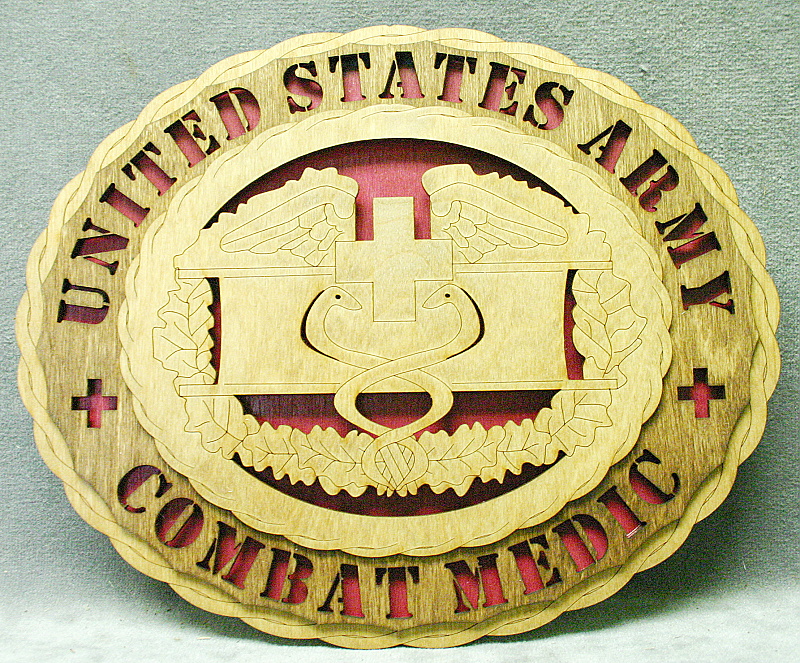Combat Medic Badge Wall Tribute